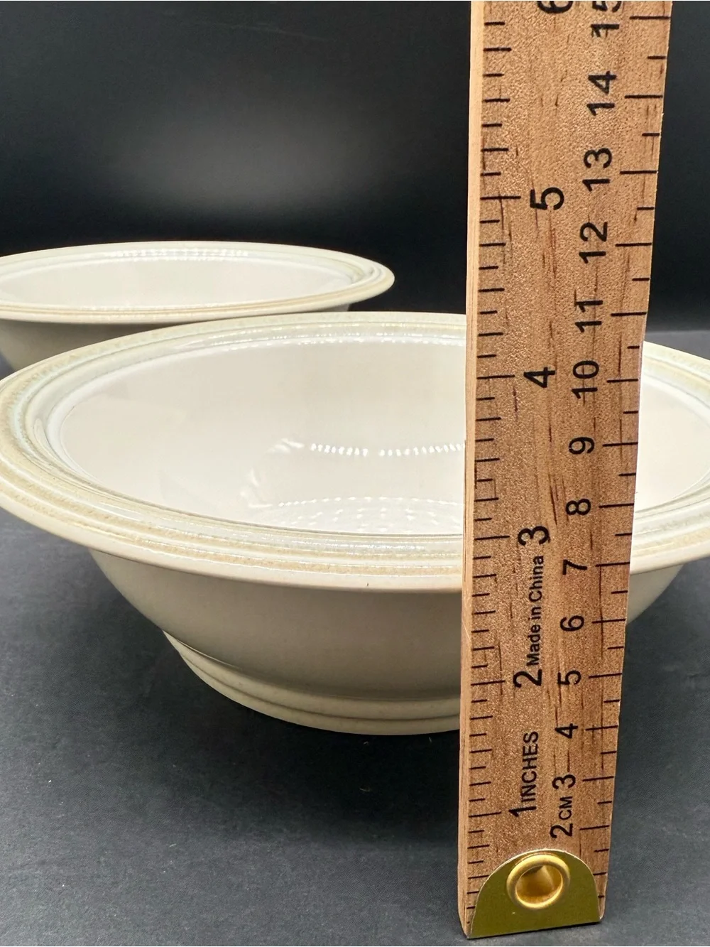 Pfaltzgraff Cappuccino Medium Serving Bowls 8 1/2” Rare Vintage Set Of 2